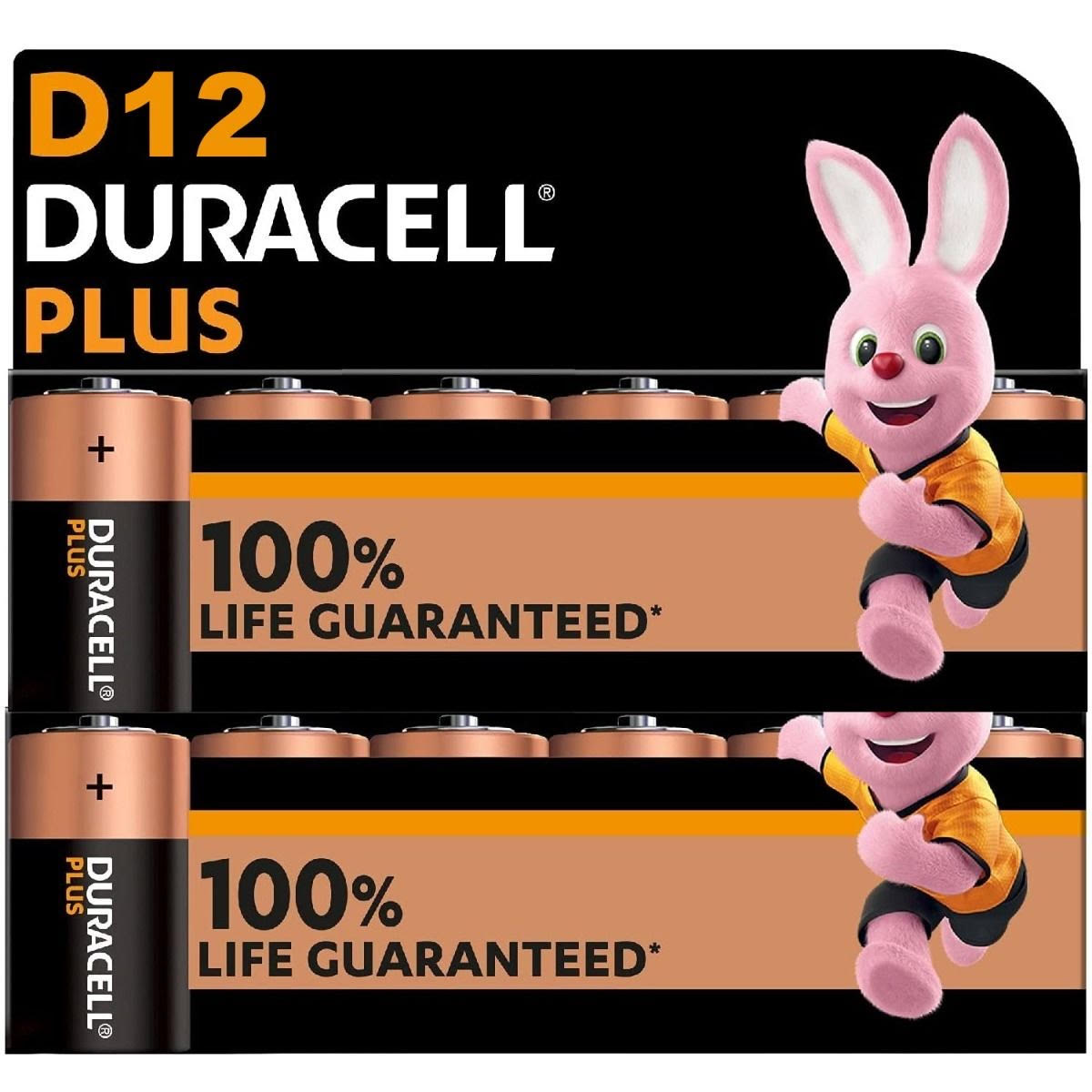 Duracell Plus Power D LR20 Batteries