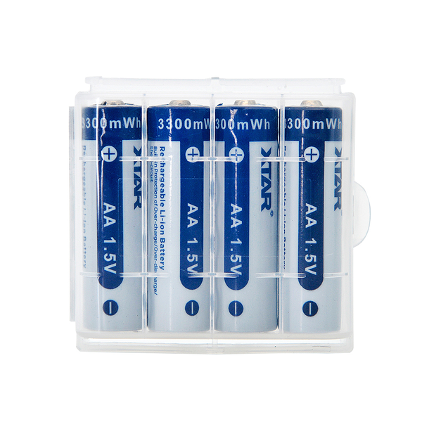 Xtar 1.5V AA 2200mAh Lithium Rechargeable Batteries | 4 Pack, Main image