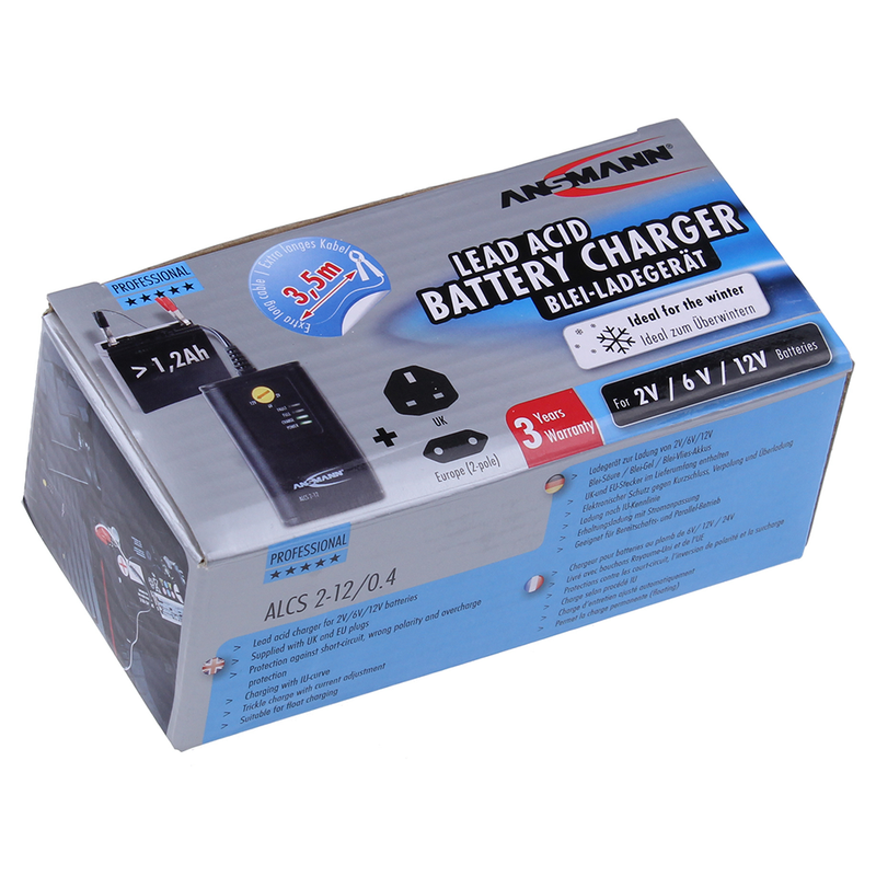 Ansmann ALCS 1.2Ah-40Ah 2V, 6V, 12V Lead Acid Battery Charger, Main image