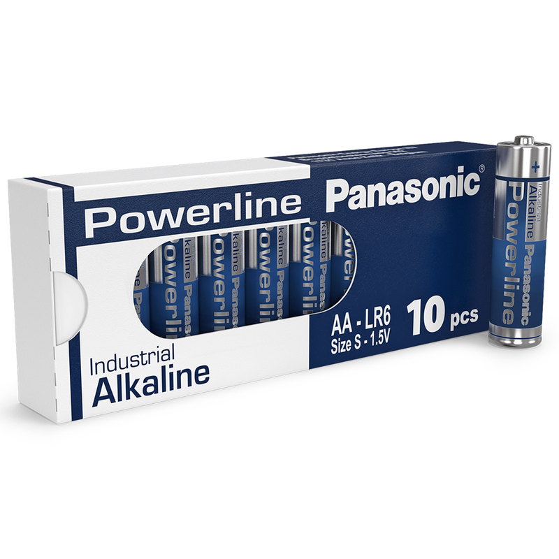 Panasonic Powerline AA LR6AD Industrial Batteries | Box of 10, Main image