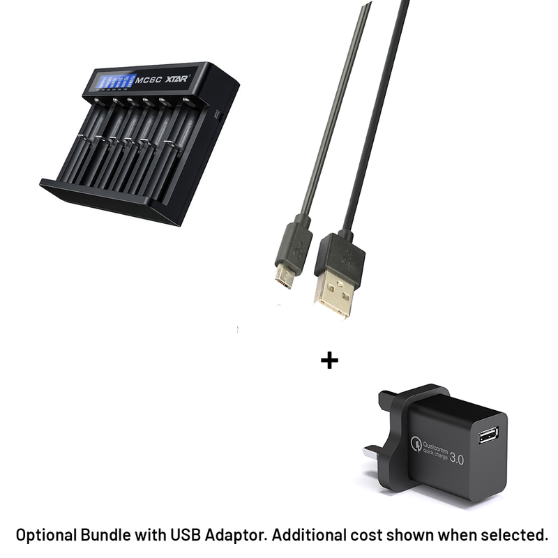 Xtar MC6C USB Battery Charger for Li-ion Batteries, Image 3