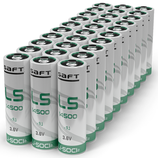 Saft LS14500 Li-SOCI2 3.6V AA Battery | 30 Pack, Main image