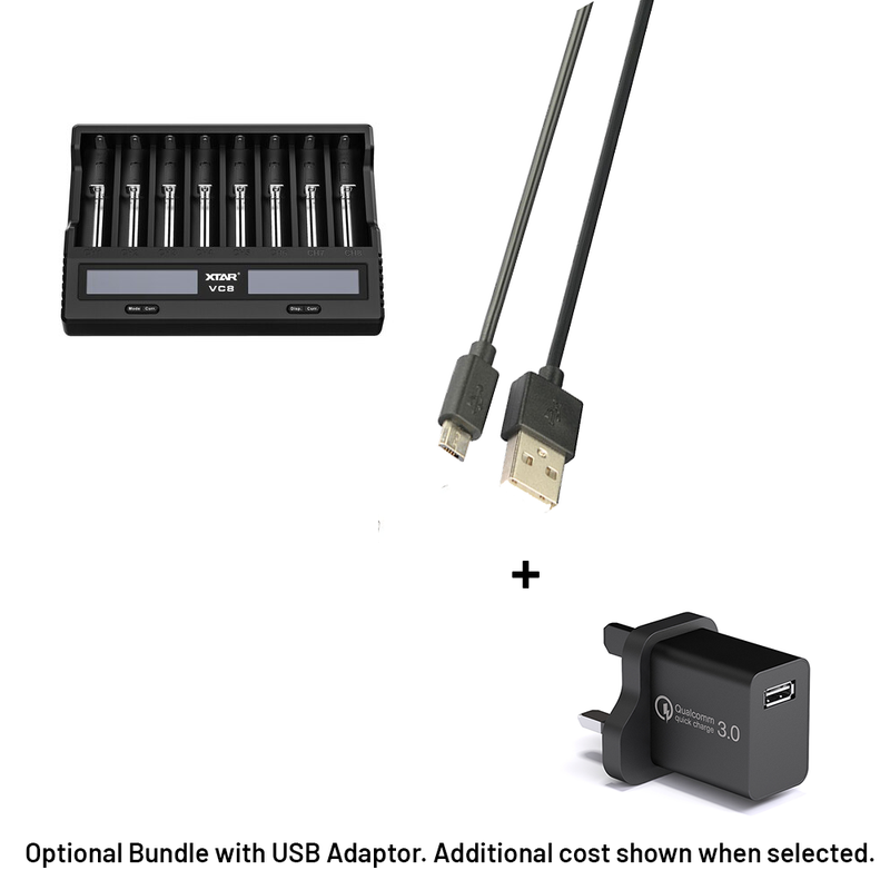 Xtar VC8 Fast USB Battery Charger for Li-ion Batteries, Main image