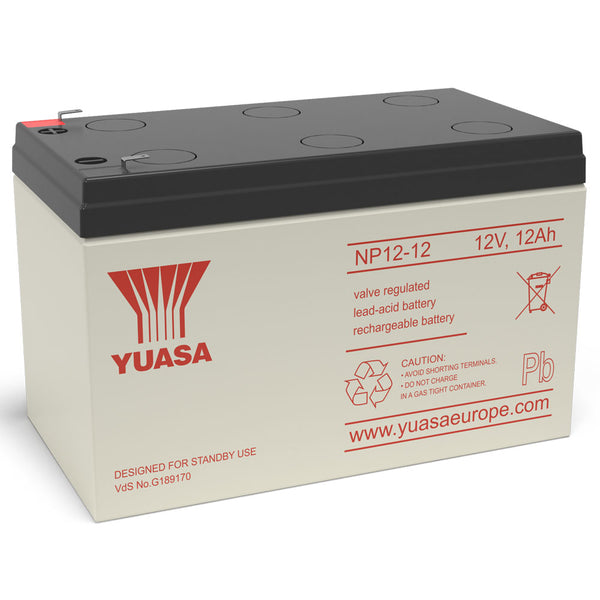 Yuasa NP12-12 VRLA Sealed Lead Acid Battery | 1 Pack, Main image