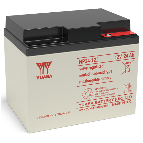 Yuasa NP24-12 VRLA Sealed Lead Acid Battery | 1 Pack, Main image