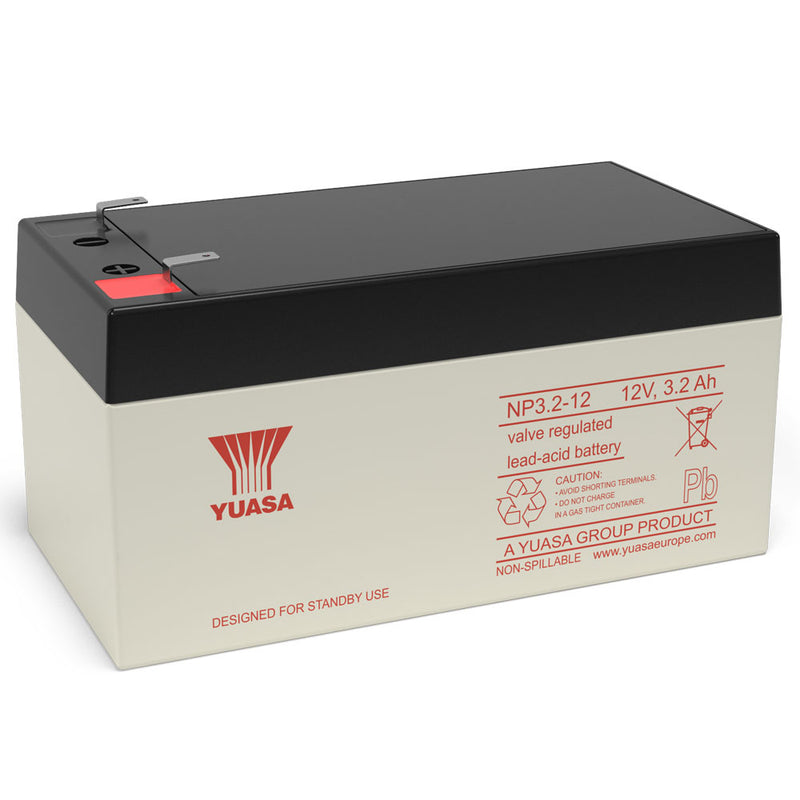 Yuasa NP3.2-12S VRLA Sealed Lead Acid Battery | 1 Pack, Main image