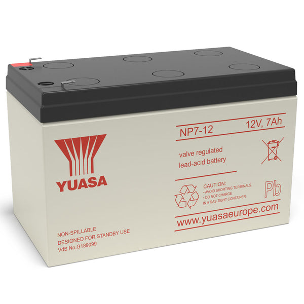 Yuasa NP7-12 VRLA Sealed Lead Acid Battery | 1 Pack, Main image