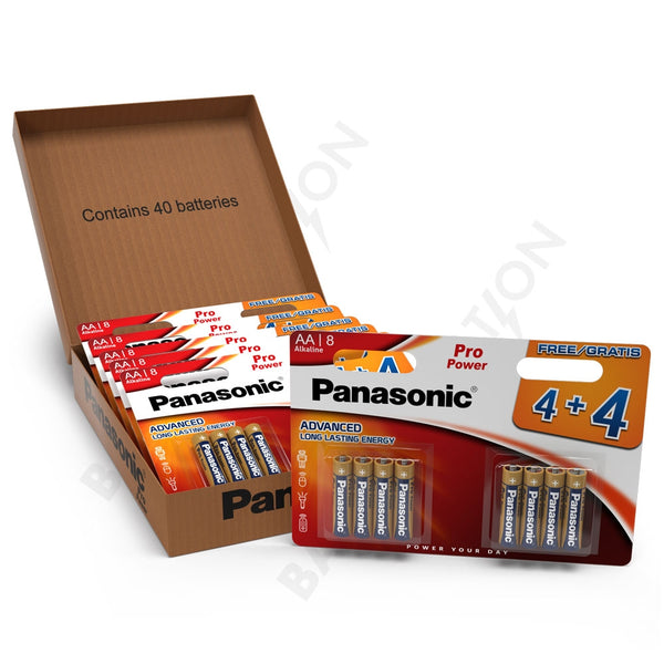 Panasonic Pro Power AA LR6 Batteries | 40 Pack