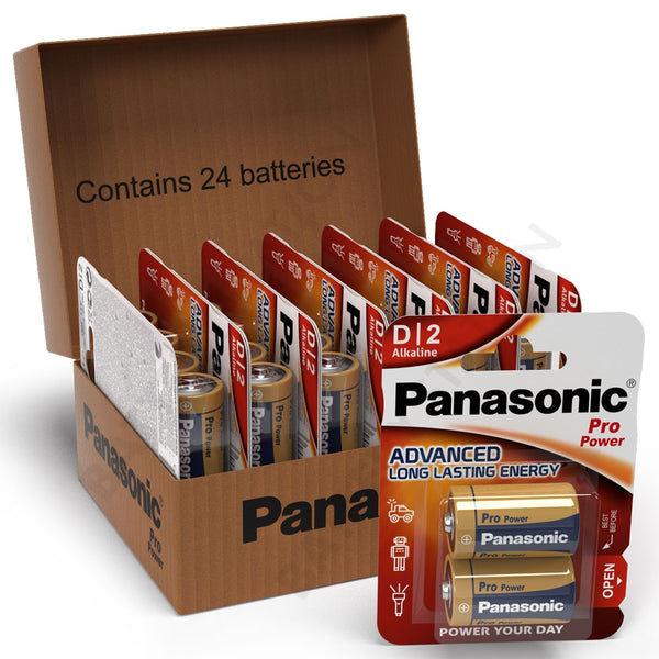 Panasonic Pro Power D LR20 Batteries | 24 Pack