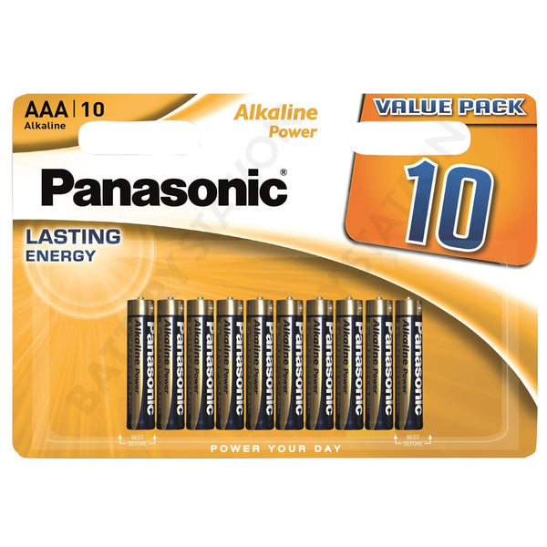 Panasonic Alkaline Power (Bronze) AAA LR03 Batteries | 10 Pack, Main image