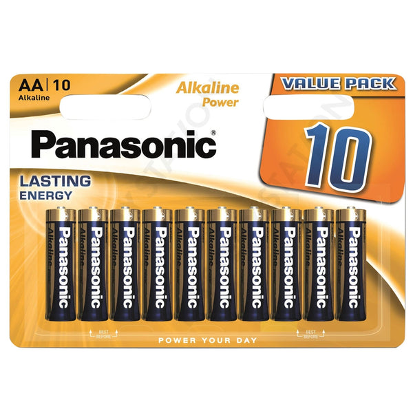 Panasonic Alkaline Power (Bronze) AA LR6 Batteries | 10 Pack, Main image