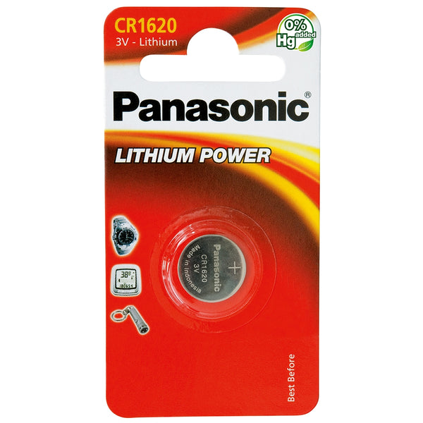 Panasonic CR1620 Coin Cell Battery | 1 Pack
