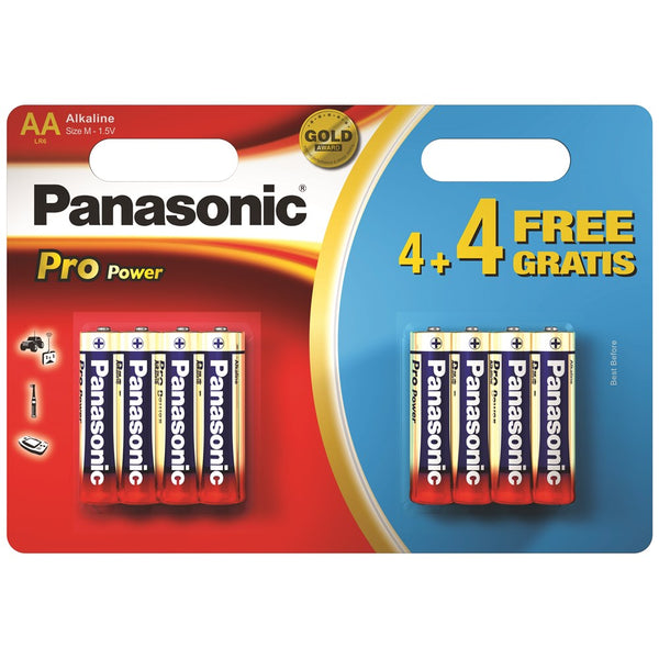 Panasonic Pro Power AA LR6 Batteries | 8 Pack
