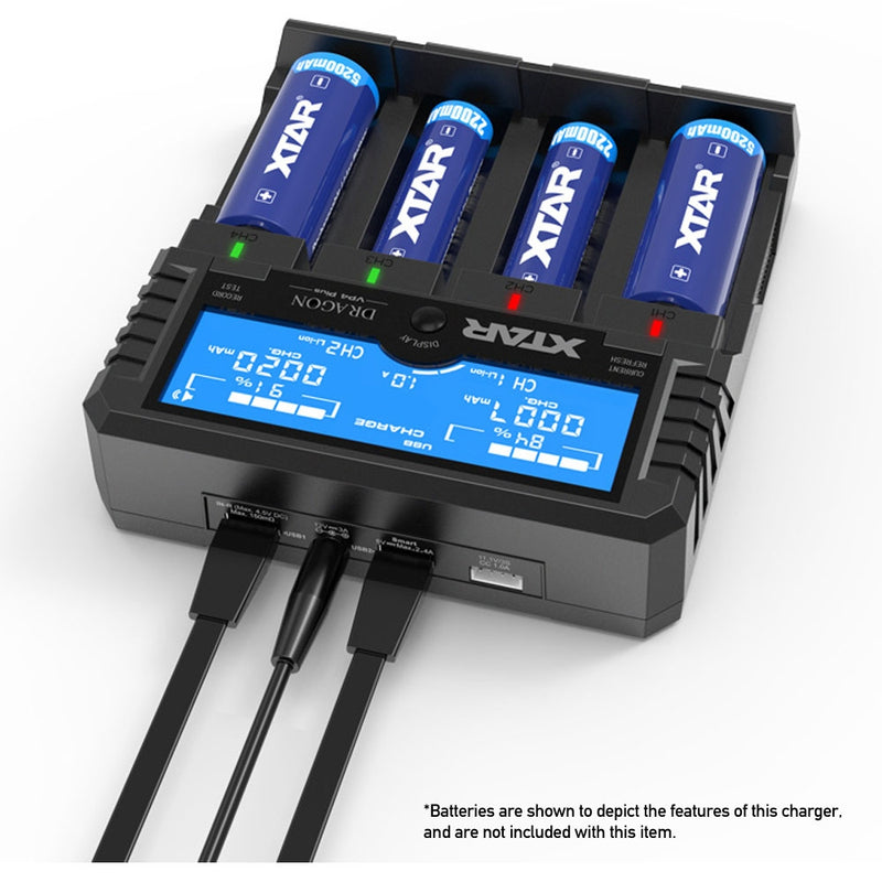 Xtar VP4 Plus Dragon Charger Set for Li-Ion Batteries, Main image