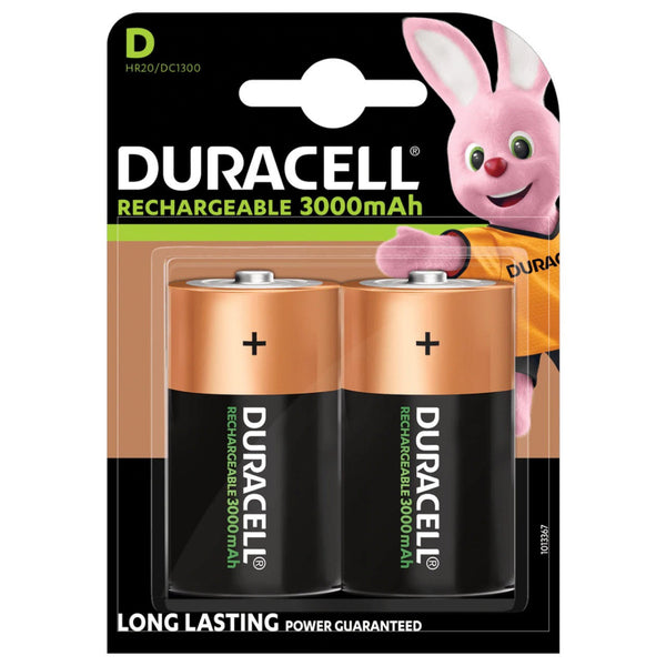 Duracell Rechargeable Batteries AA NiMH 2500mAh DX1500 Pack of 8
