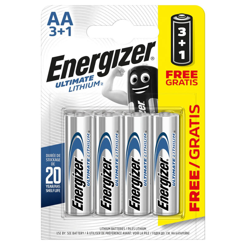 ENERGIZER 4 piles AA LR6 Universal rechargeable 1300 mAh